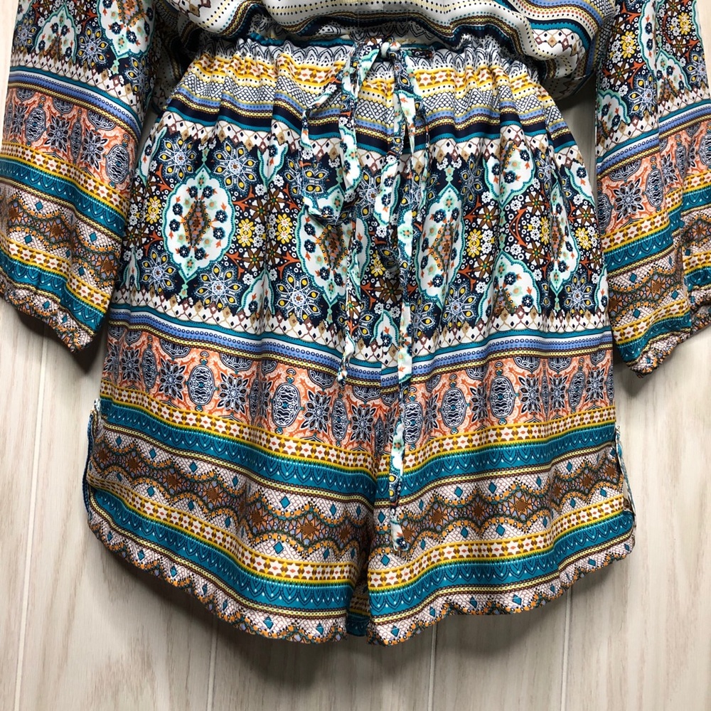 Mittoshop Long Sleeve Print Romper - Picture 3 of 7